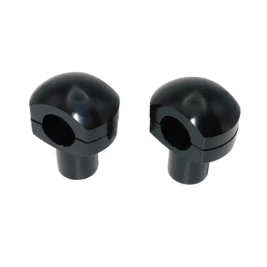 Pontet de Guidon 25mm Noir Lisse Moto-Scrambler